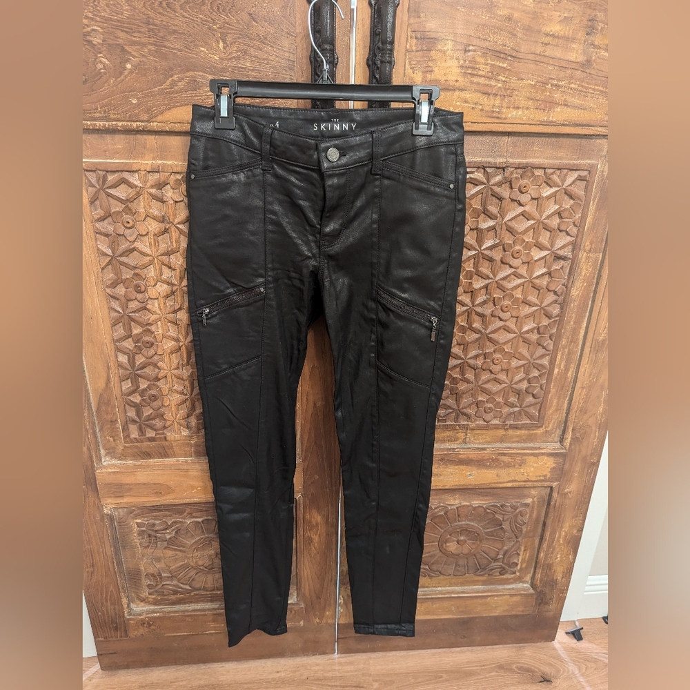 WHBM leather look cargo pants